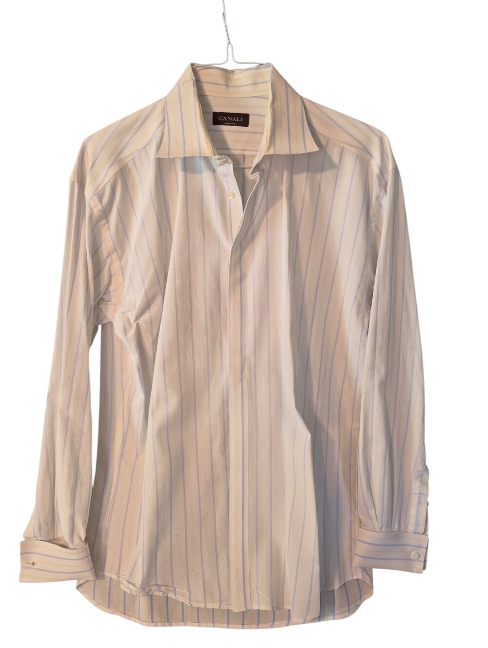 Canali mens Italian made dress shirt- 43/17. S15
